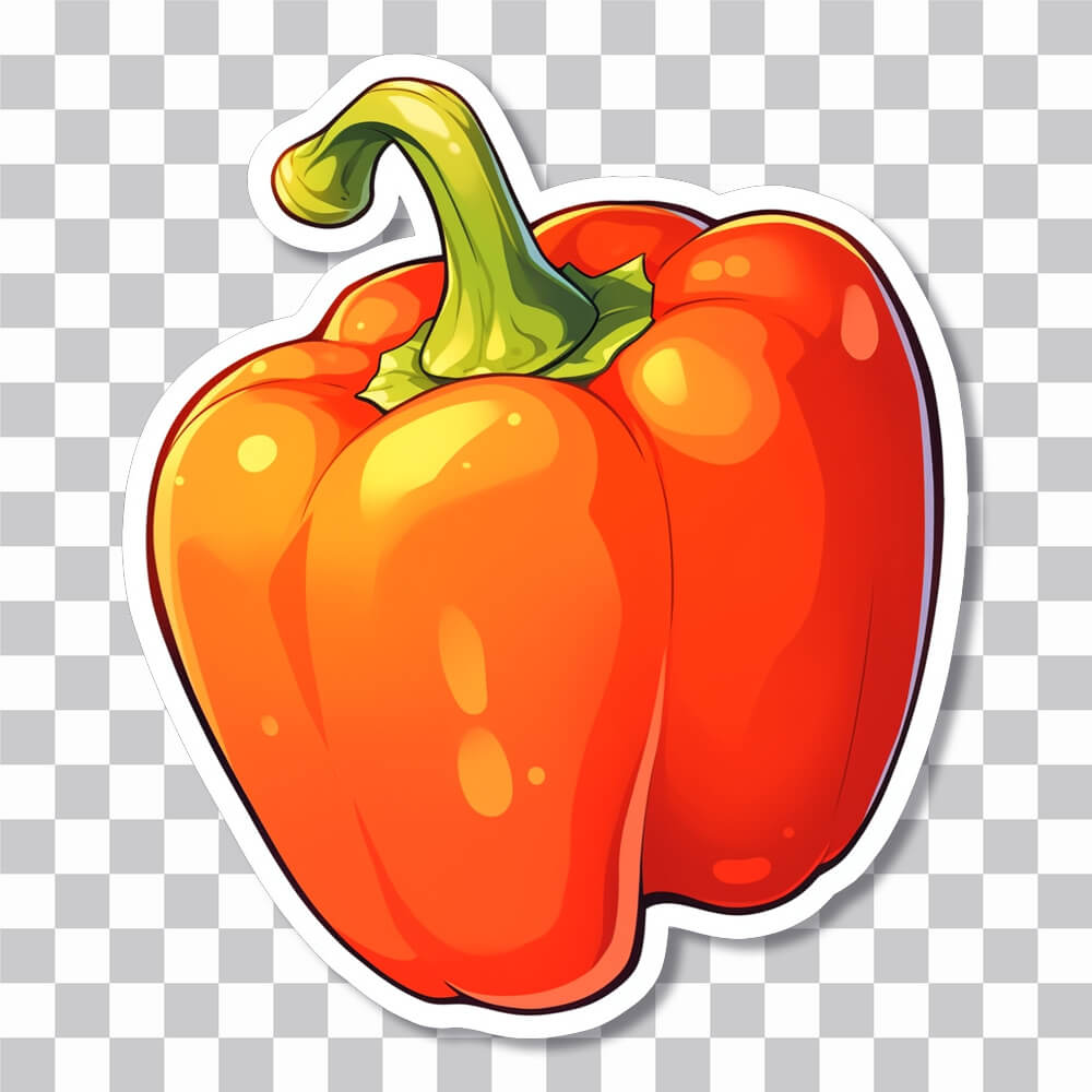 red bell pepper sticker cover