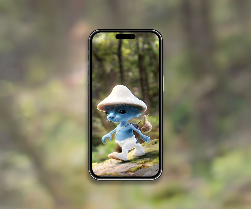 Smurf Cat Meme Phone Wallpaper
