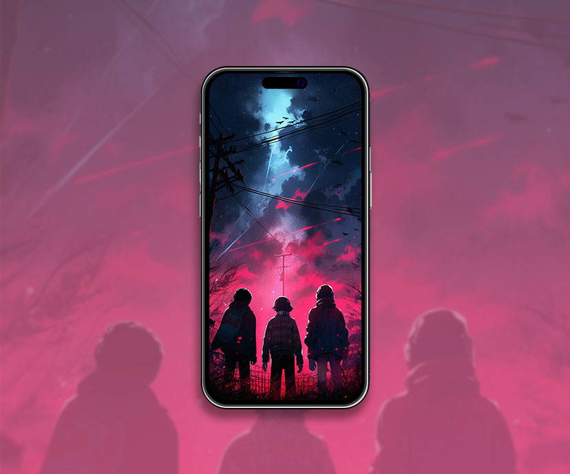 Stranger things mysterious wallpaper Enigmatic movie art wallp