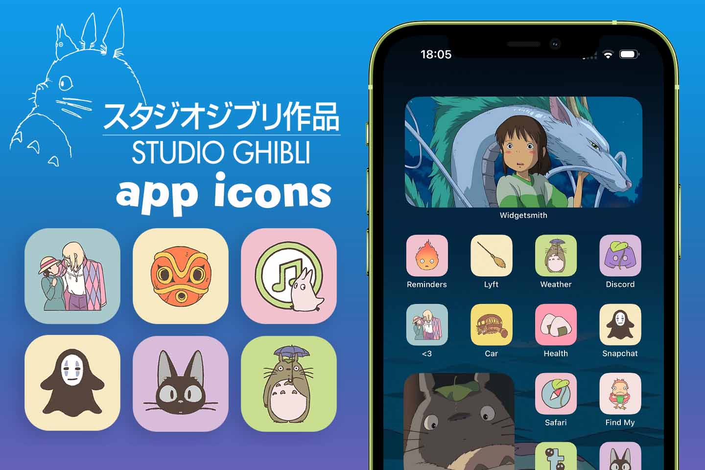 studio ghibli app icons pack