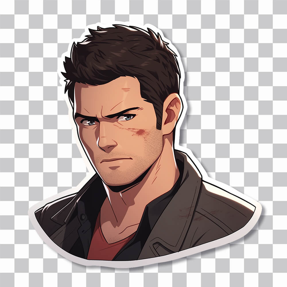 uncharted nathan drake aesthetic sticker cover