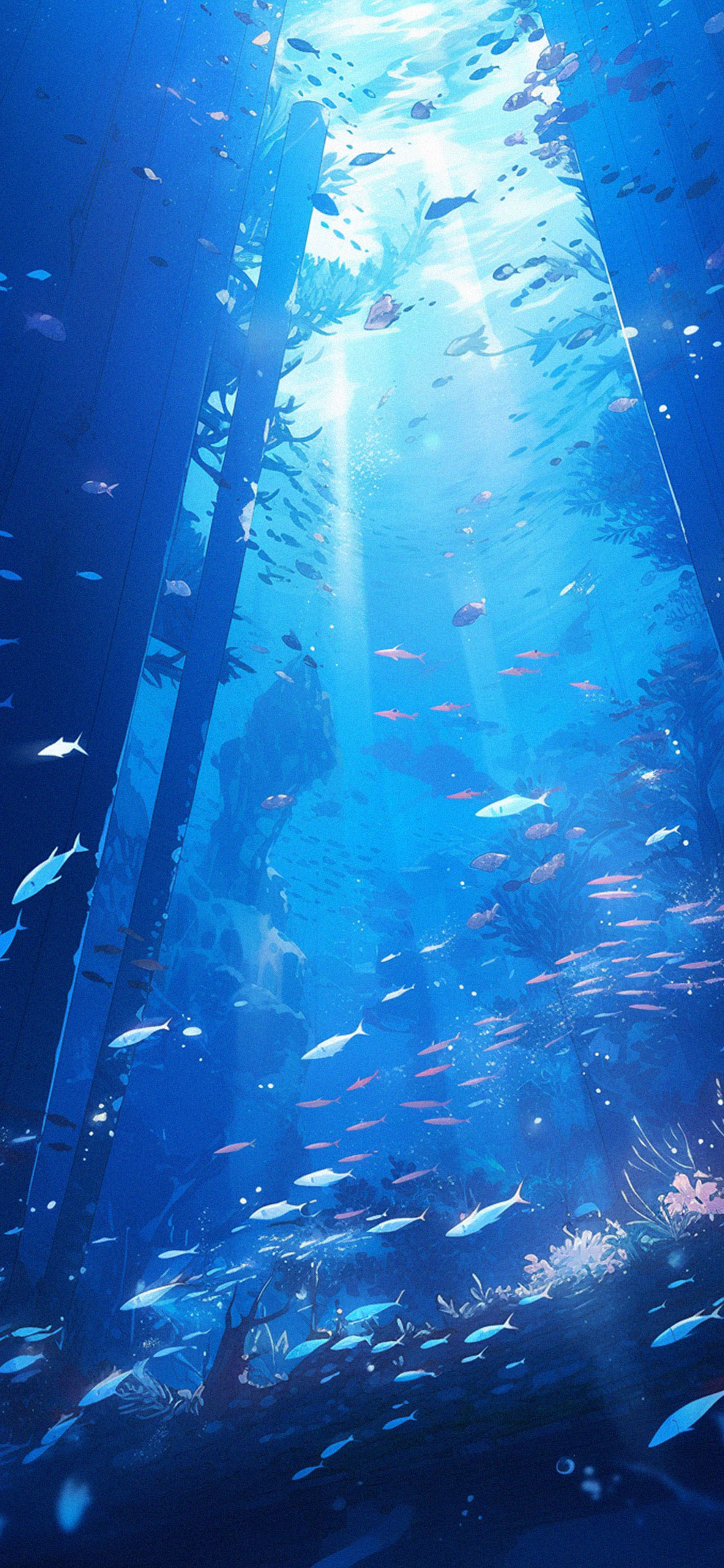 Underwater deep blue aesthetic wallpaper Beautiful ocean navy