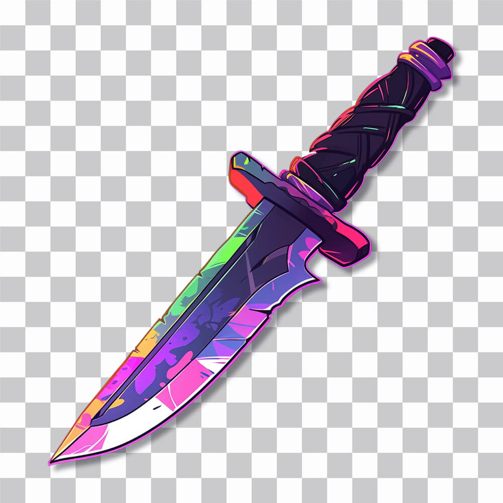 bright hunting knife sticker cover