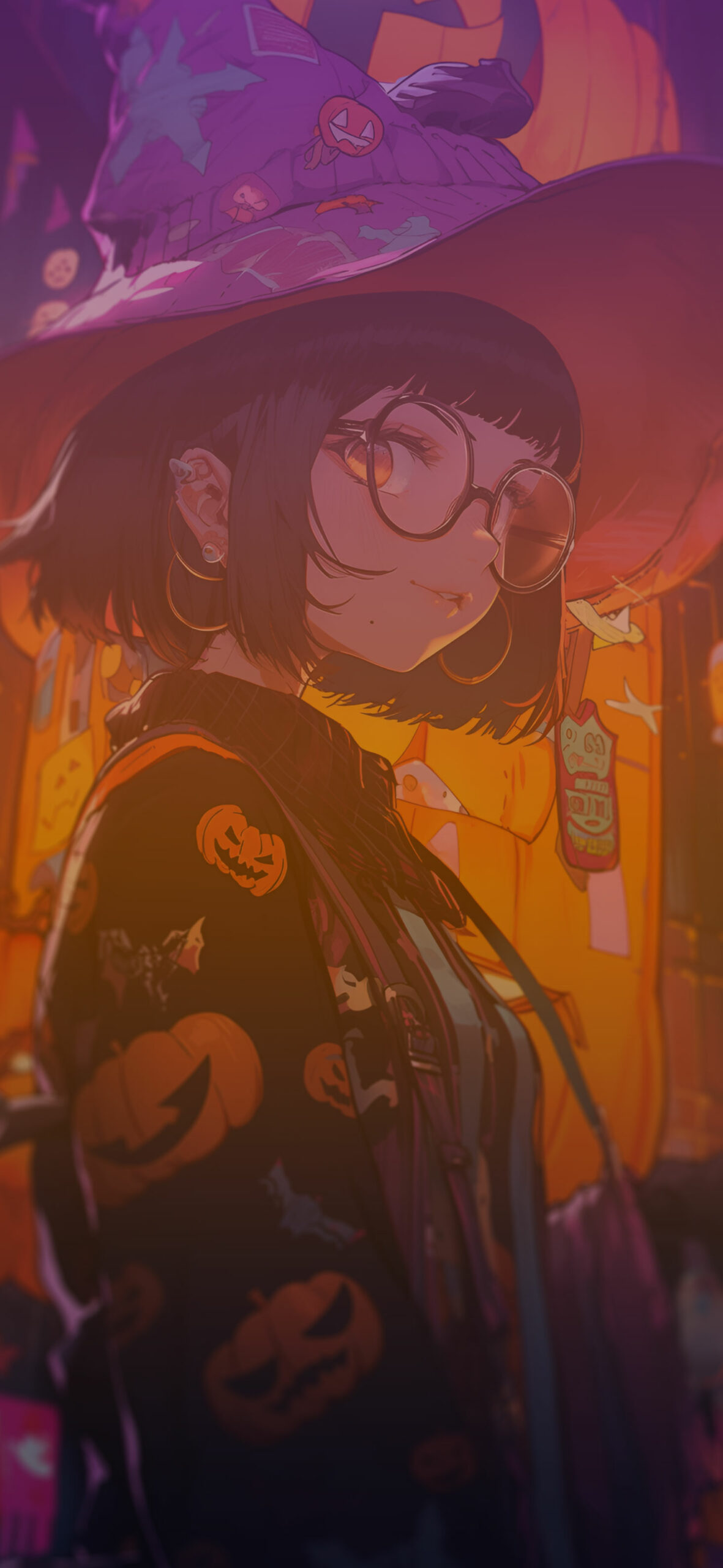 Cute Anime Girl in Halloween Costume Wallpaper Halloween Wallp