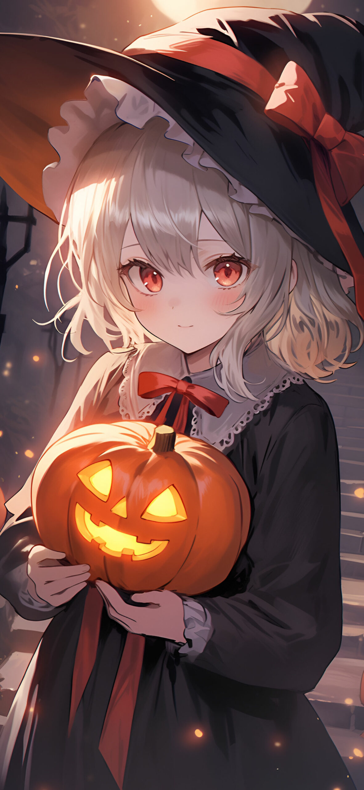 Female Witch Halloween Fantasy Halloween Anime Background, Halloween Group  Picture Background Image And Wallpaper for Free Download