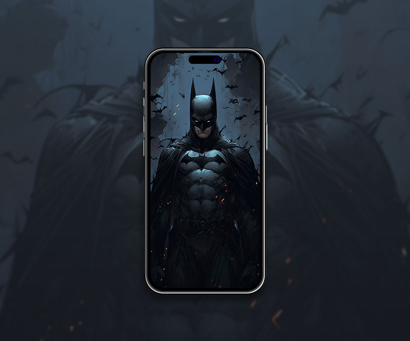 DC Comics Batman & Bats Dark Wallpaper Batman Wallpaper for iPh