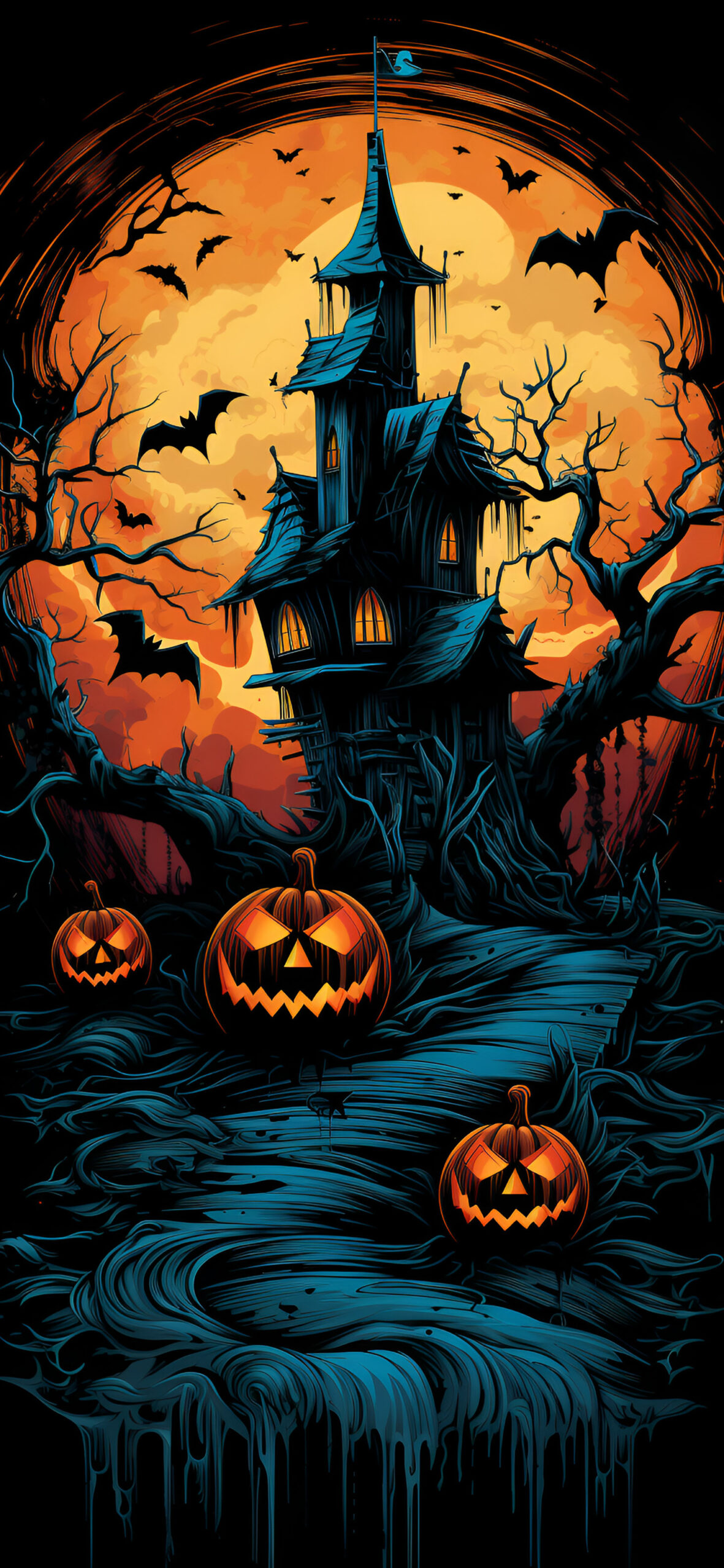 Eerie Halloween Haunted Mansion Wallpapers - Holiday Wallpapers