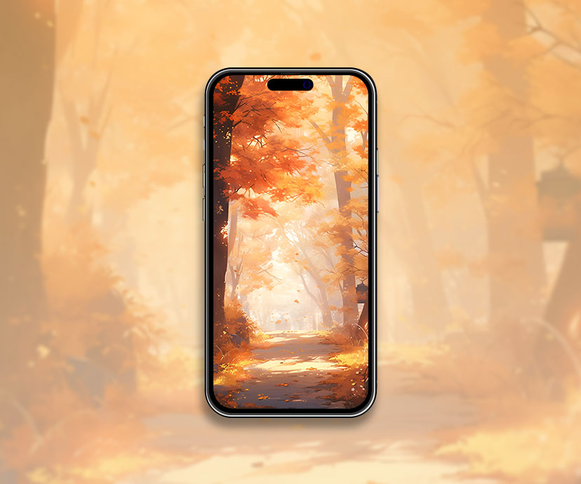 Fond d’écran esthétique d’automne Sunny Forest Fond d’écran esthétique d’automne