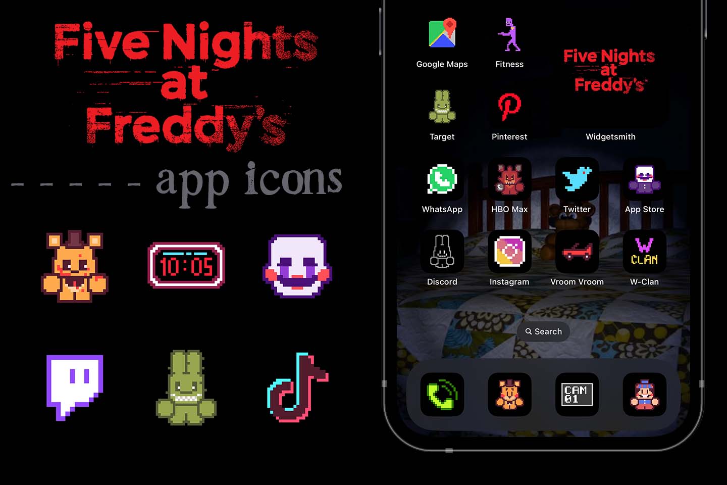 fnaf app icons pack