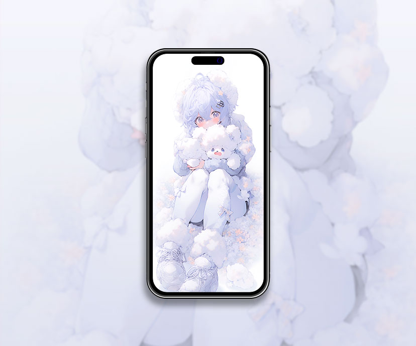Genshin impact ganyu's serene white wallpaper Anime aesthetic