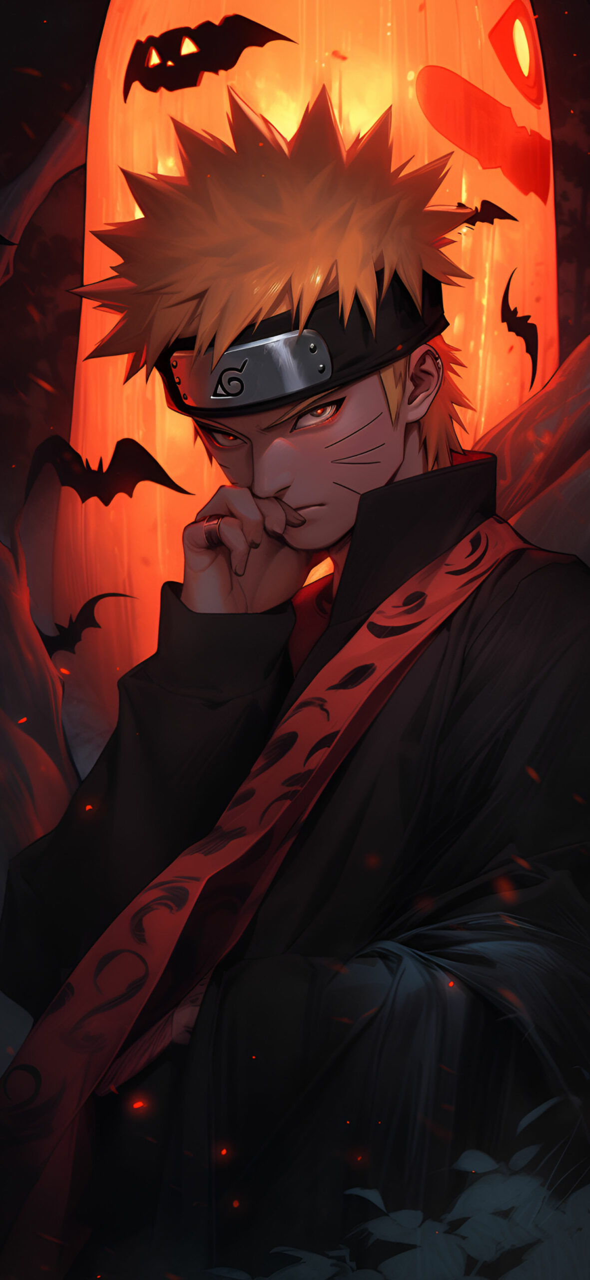 Halloween Naruto & Bats Anime Wallpapers - Naruto Wallpapers 4k