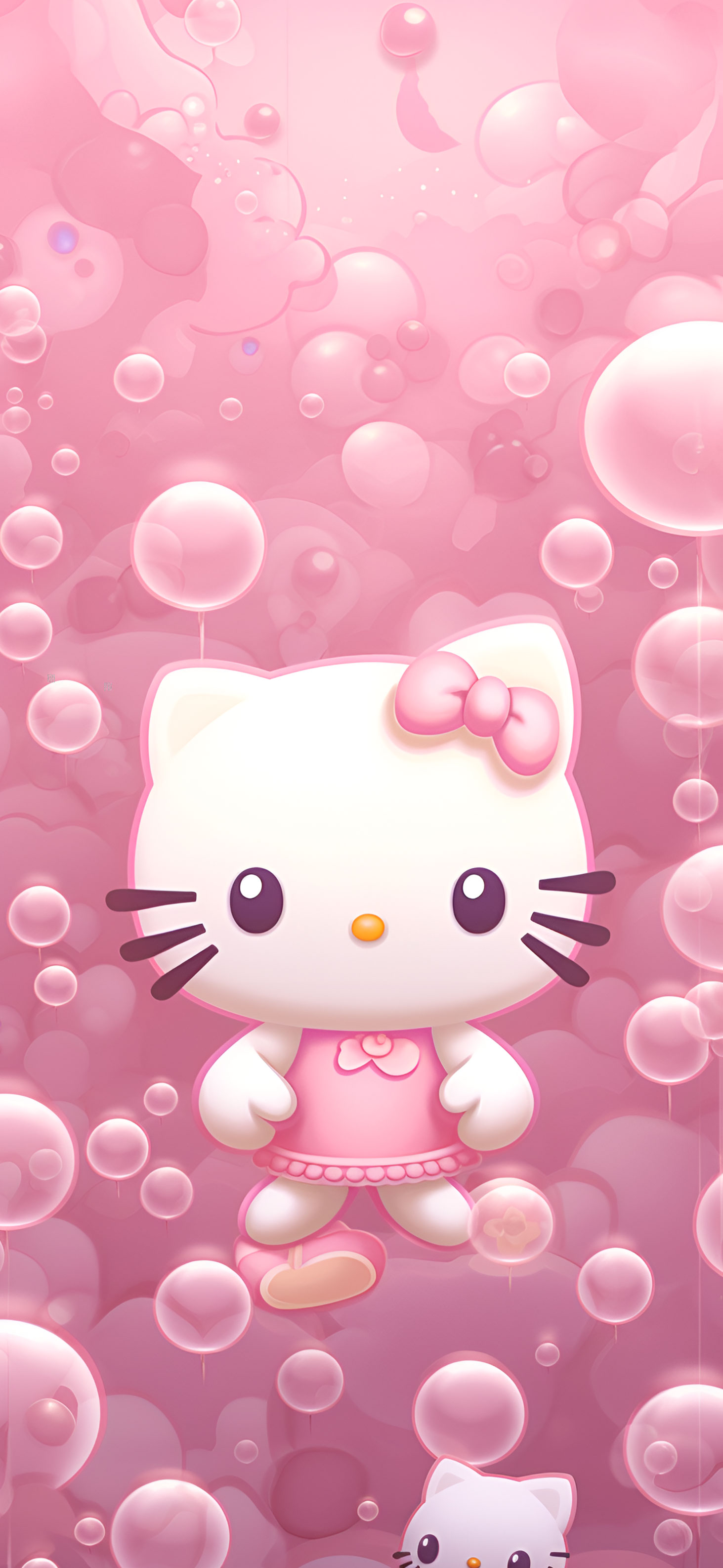 Hello Kitty & Balloons Pink Wallpapers - Sanrio Aesthetic Wallpaper