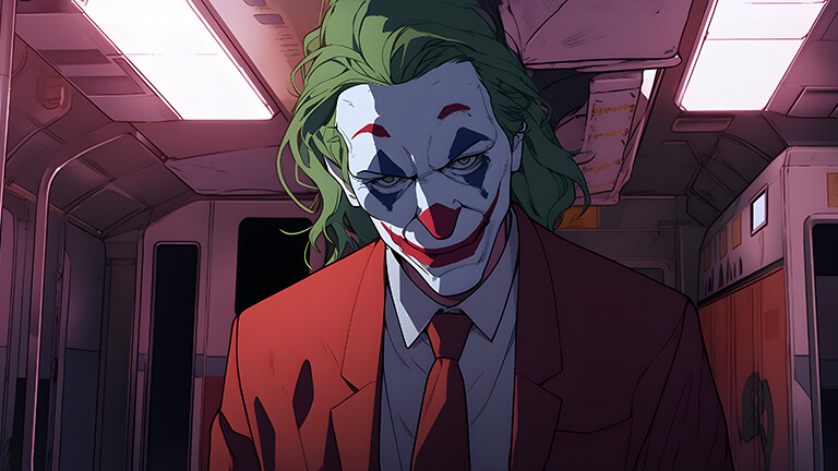 Joker Joaquin Phoenix en Metro Desktop Wallpaper Cover