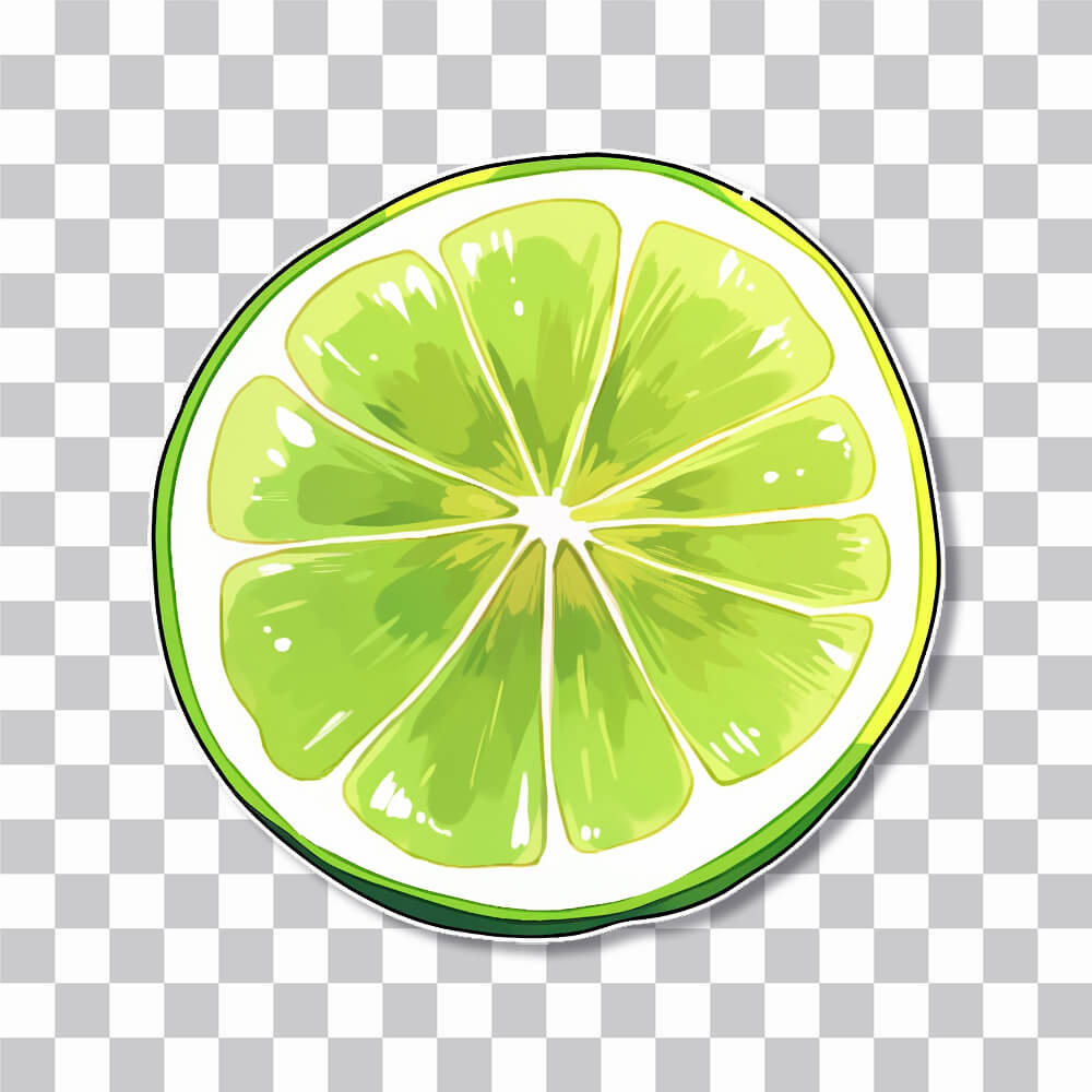 lime slice sticker cover