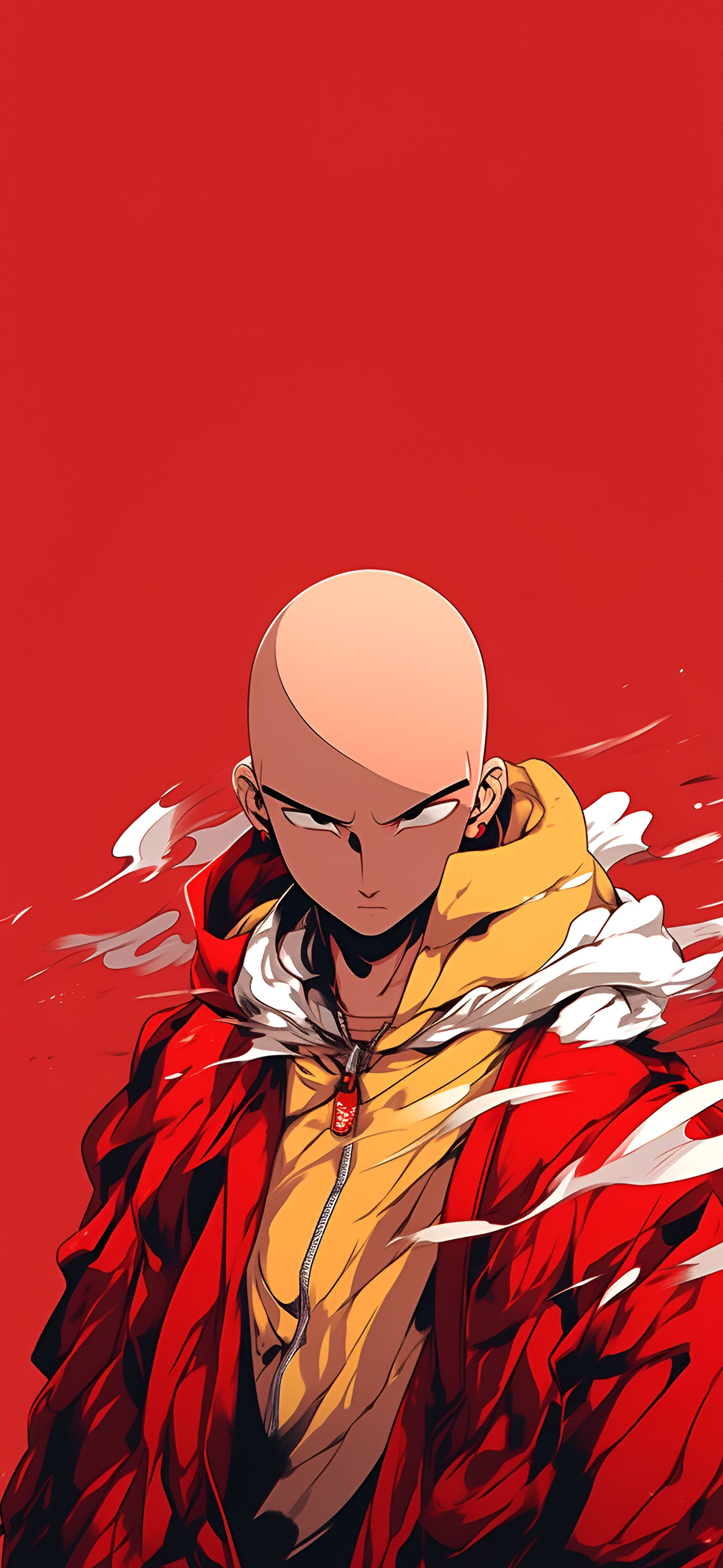 One-Punch Man Saitama Red Wallpaper - Anime Wallpaper iPhone