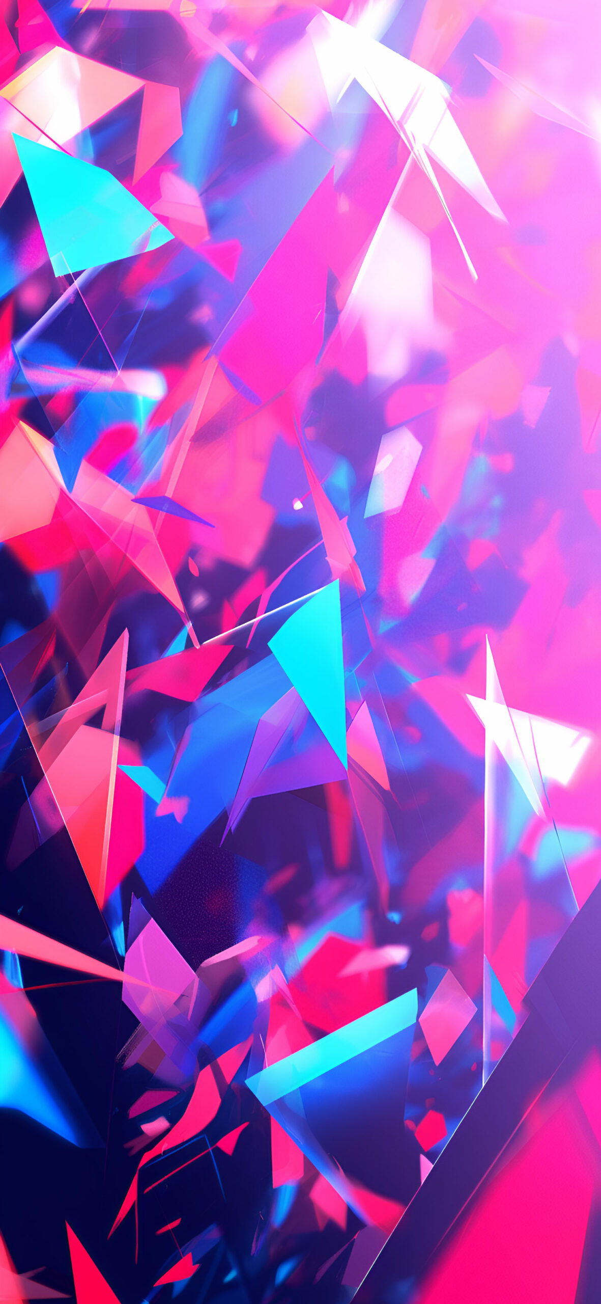 Purple & blue crystals abstract wallpaper High resolution abst