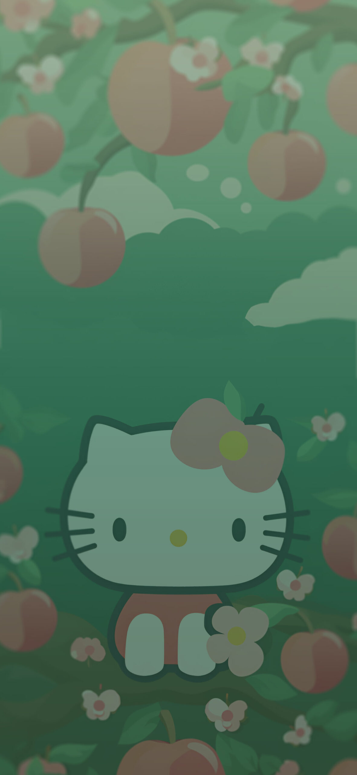 Sanrio Hello Kitty on Apple Tree Wallpaper Hello Kitty Wallpap
