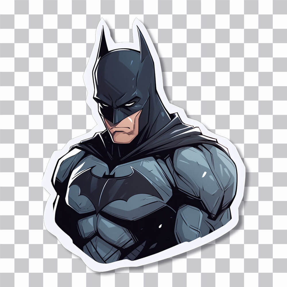 serious batman dc comics sticker cover