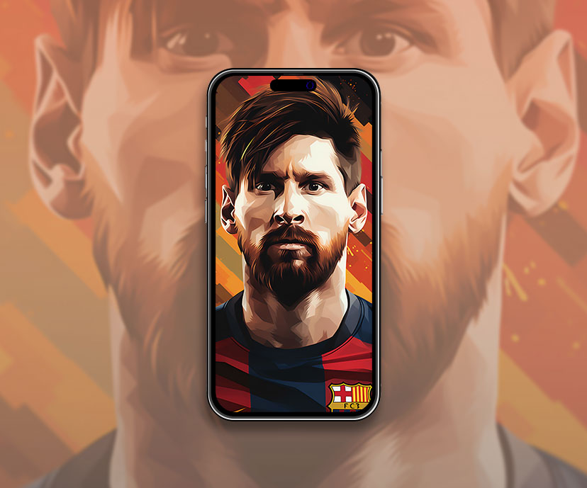 Serious Lionel Messi Art Wallpaper Lionel Messi Wallpaper for