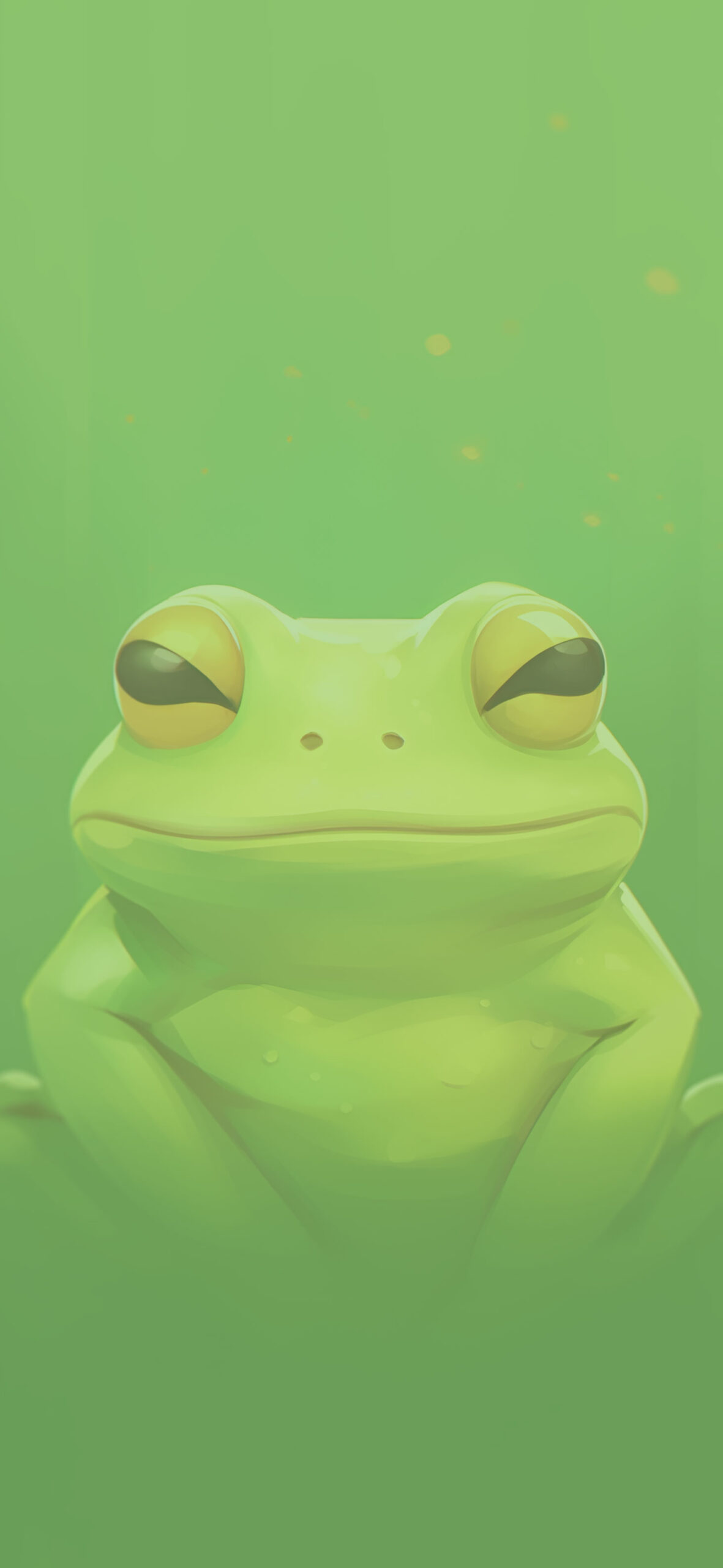 Smiling Frog Green Aesthetic Wallpaper Green Frog Wallpaper fo