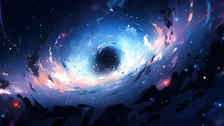 space portal galaxy desktop wallpaper cover