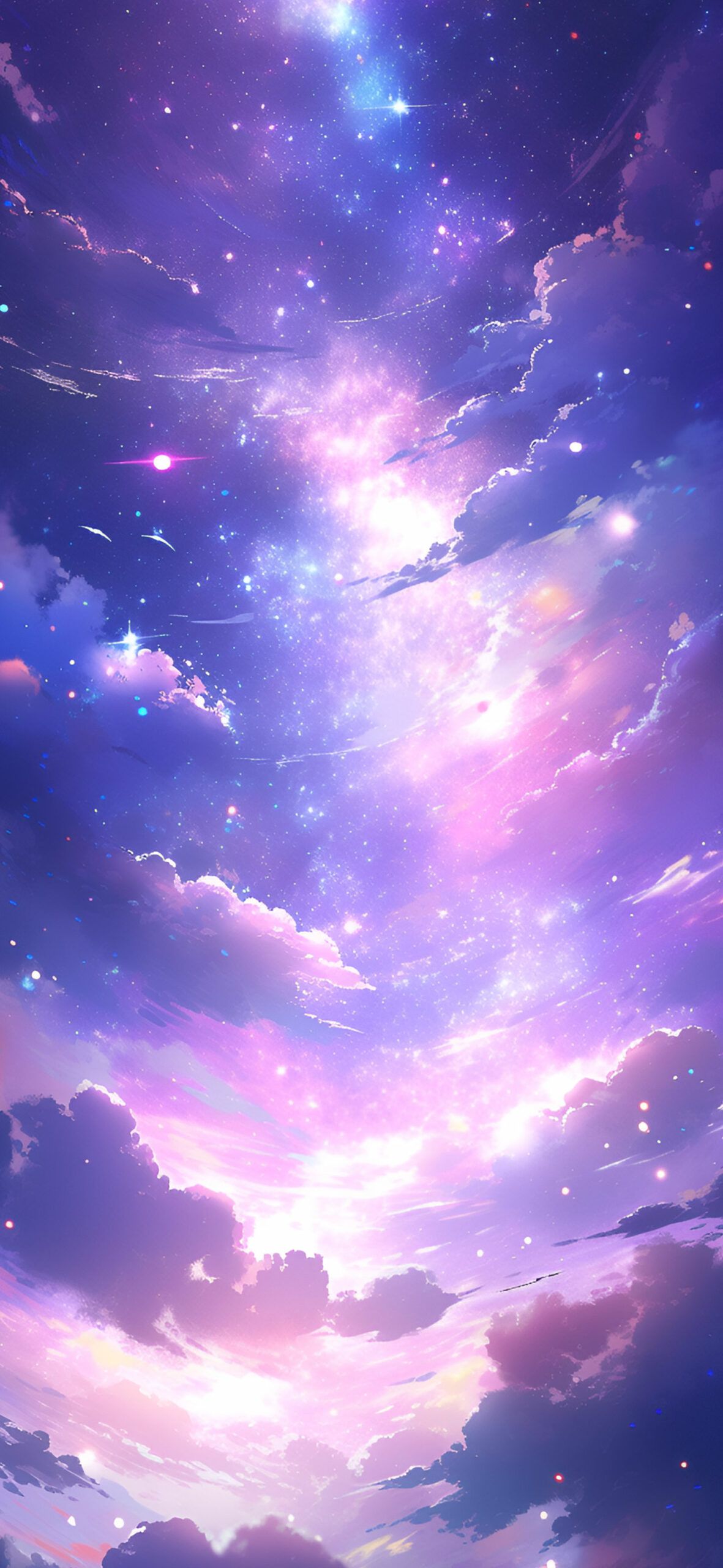 Space Stars & Clouds Purple Wallpaper Space Stars Wallpaper fo