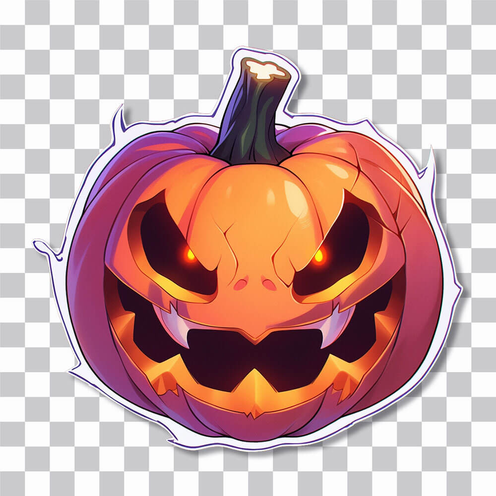 spooky halloween pumpkin sticker cover