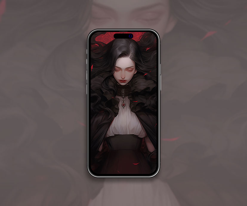 Vampire Girl Sleeping in a Coffin Wallpaper Vampire Girl Wallp