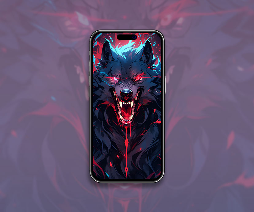 Wild Black Werewolf Halloween Wallpaper Werewolf Wallpaper for