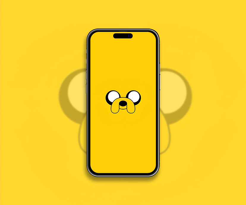 Adventure time jake yellow wallpaper Adorable cartoon aestheti