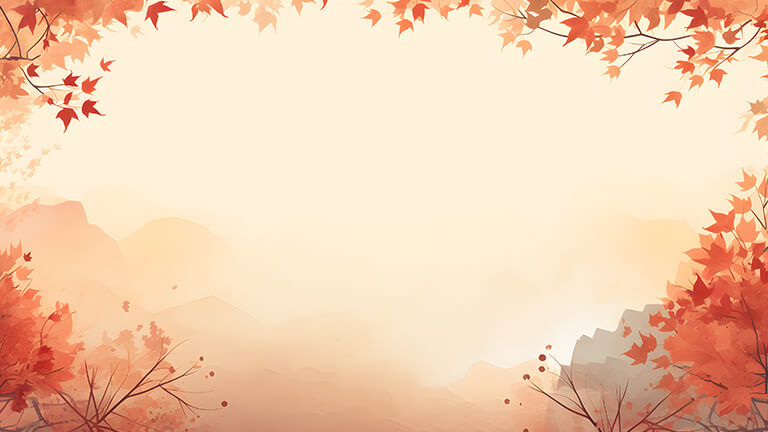 Cubierta de fondo de escritorio beige de hojas de otoño estéticas