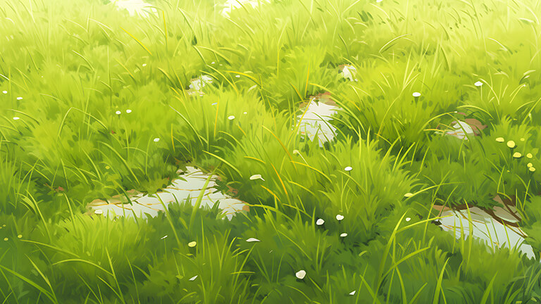 aesthetic green grass desktop wallpaper cover
