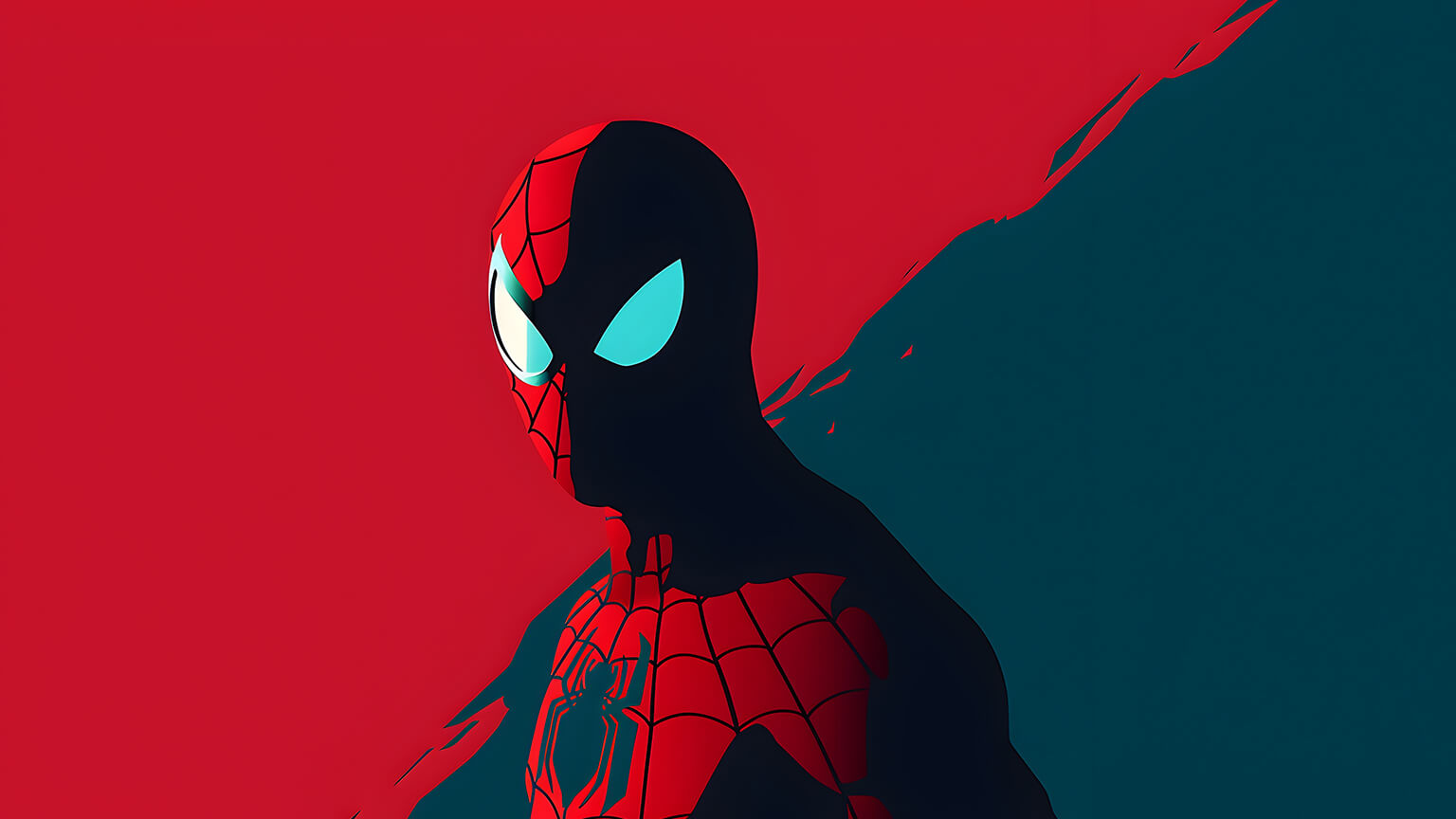 Minimalist Spiderman Desktop Wallpaper 4K