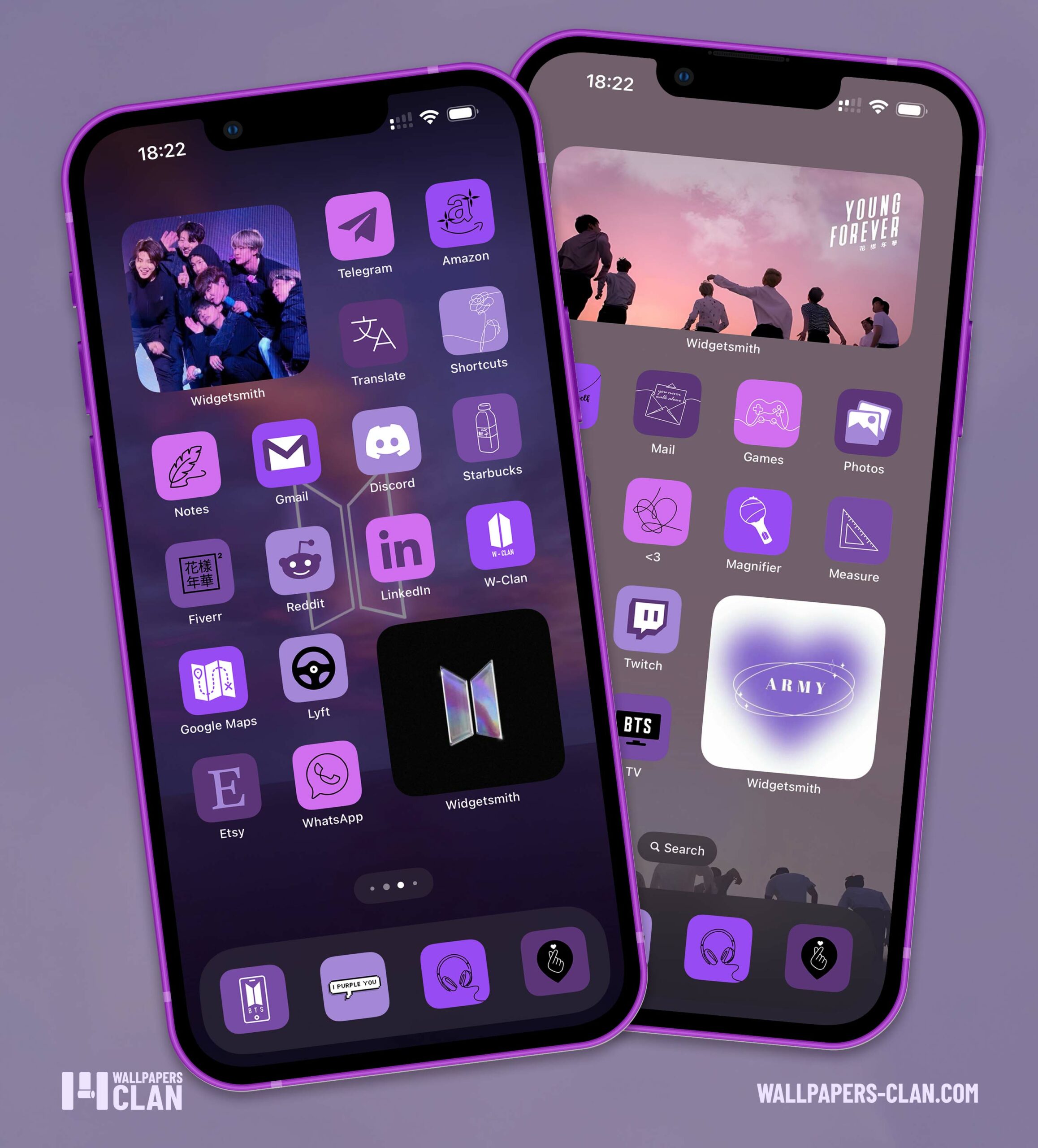 bts purple app icons pack preview 1