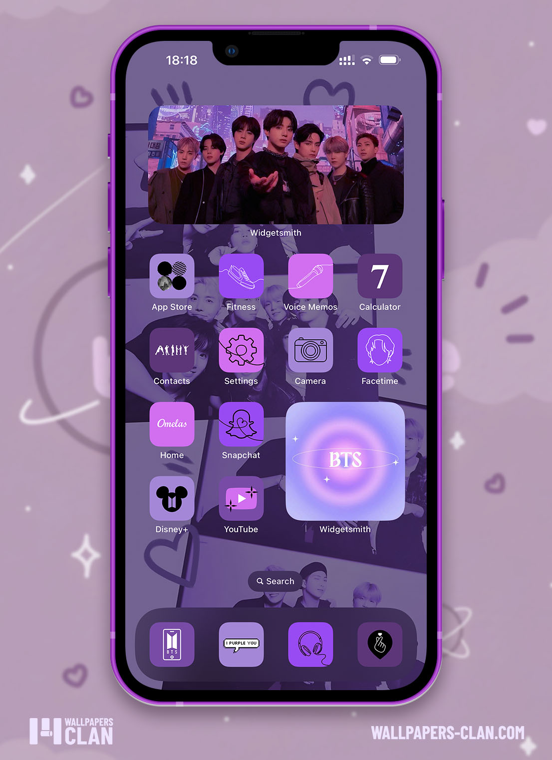 bts purple app icons pack preview 4