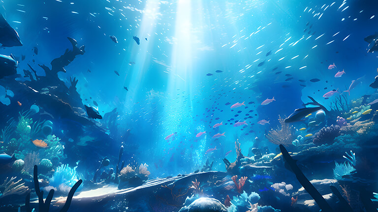 coraux poisson sous-marin fond d’écran couverture