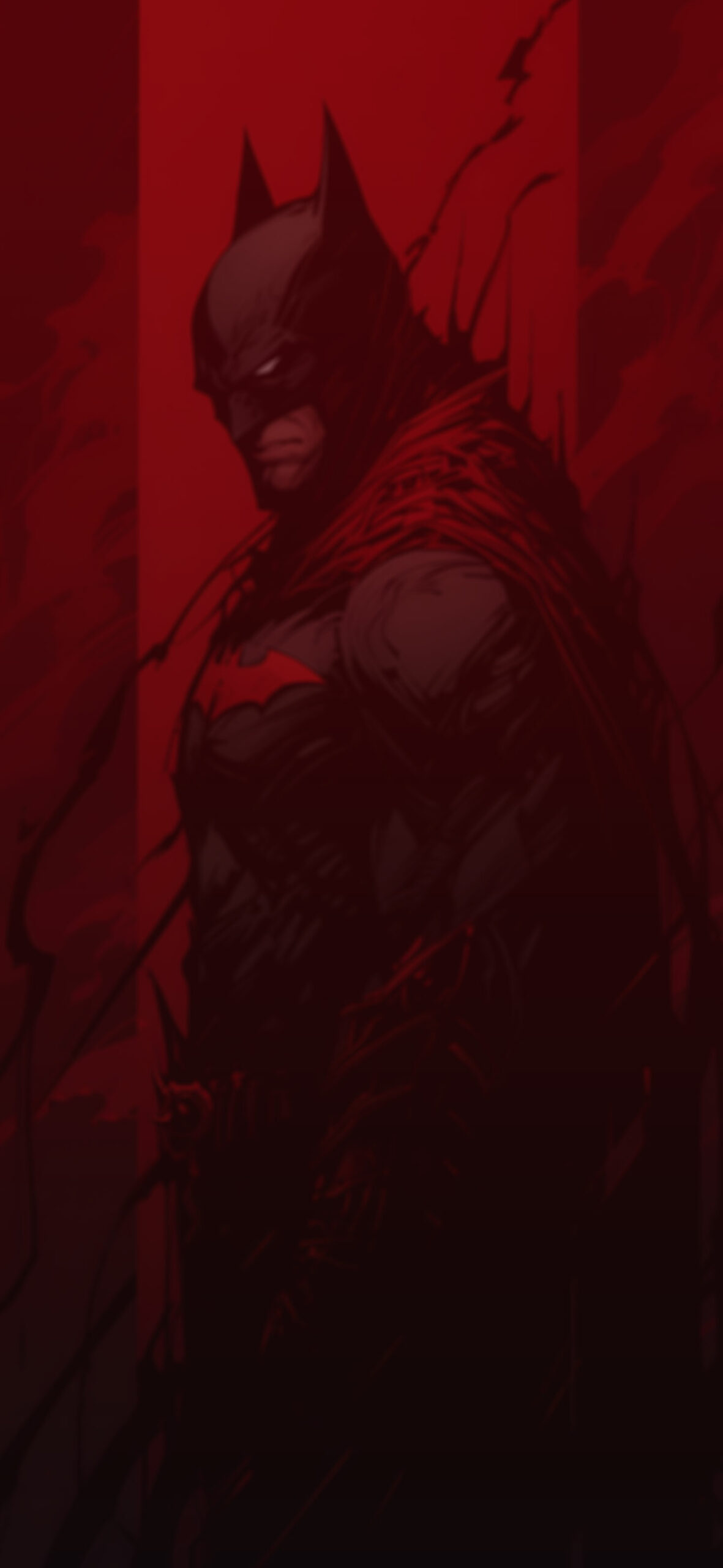 DC moody batman in red cape wallpaper DC comics art wallpaper
