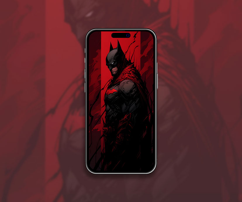 DC moody batman in red cape wallpaper DC comics art wallpaper