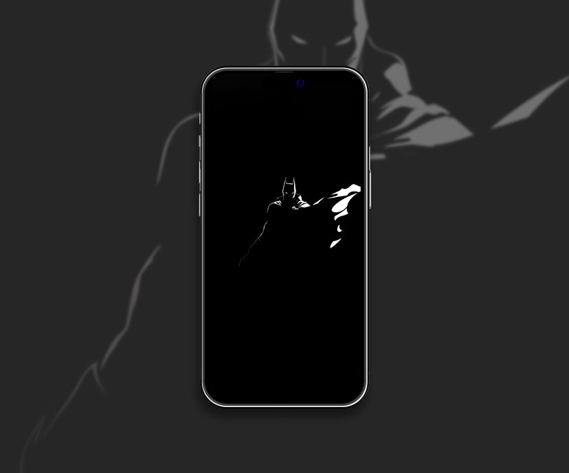 DC mystérieux noir et blanc batman silhouette fond d’écran Cool c