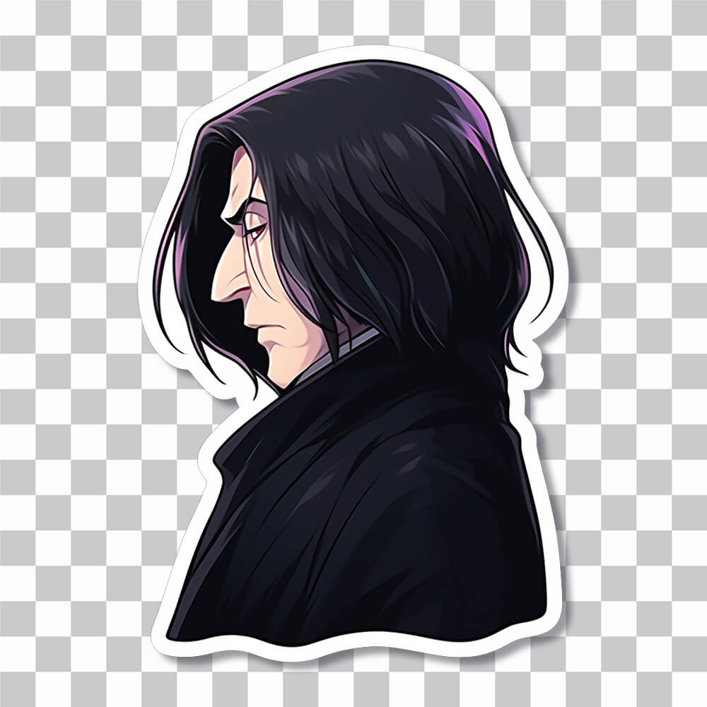 harry potter severus snape side view sticker cover