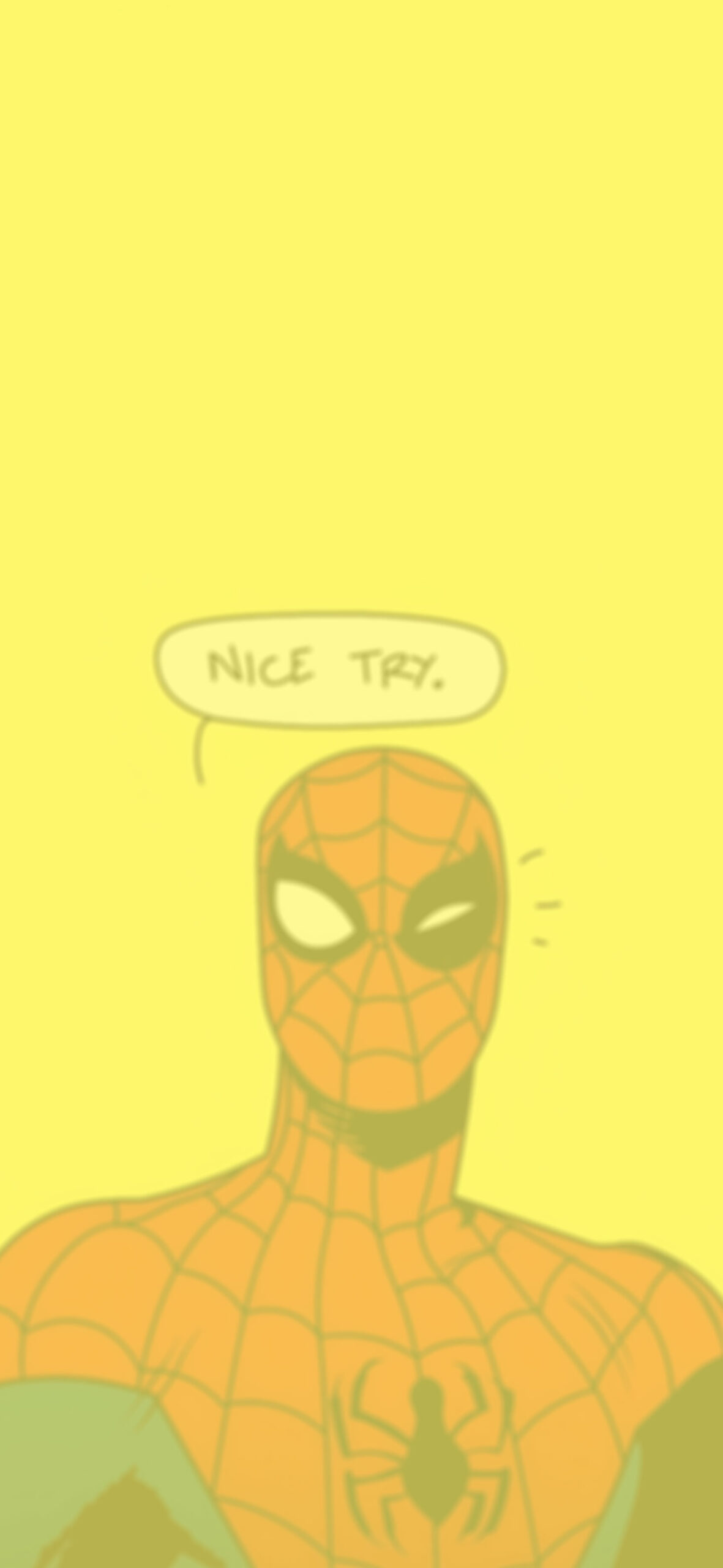 Marvel spider man playfully mocks in yellow wallpaper Funny ar