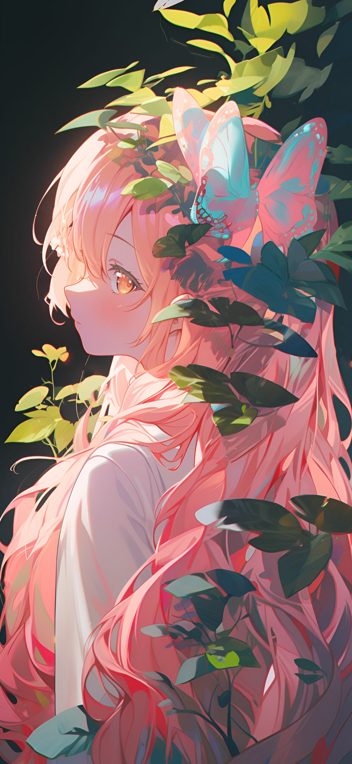 Mysterious pink haired anime girl wallpaper Anime aesthetic ar