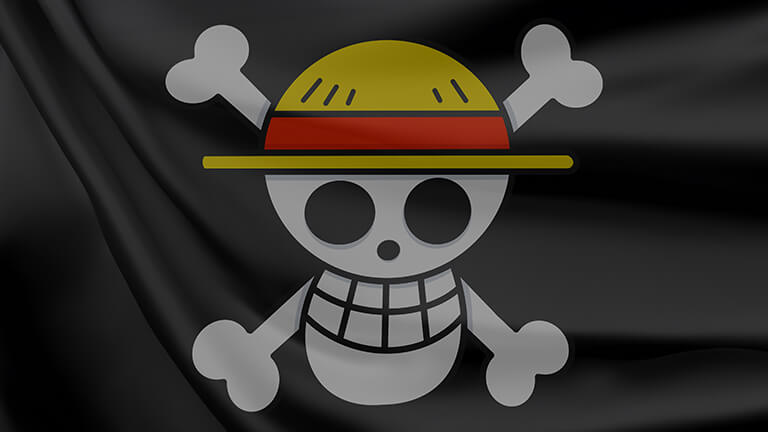 One Piece Jolly Roger Couverture de fond d’écran