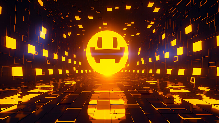 Portada de fondo de escritorio Pac Man 3D