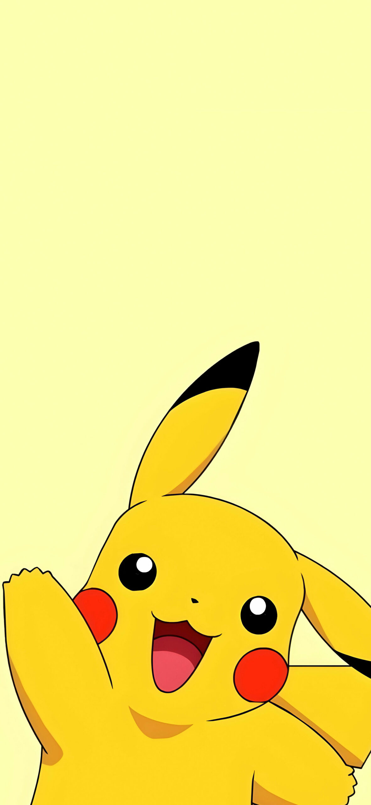 Pokemon happy pikachu waving wallpaper Cute anime art wallpape