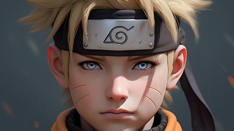 Couverture de fond d’écran réaliste enfant Naruto Uzumaki