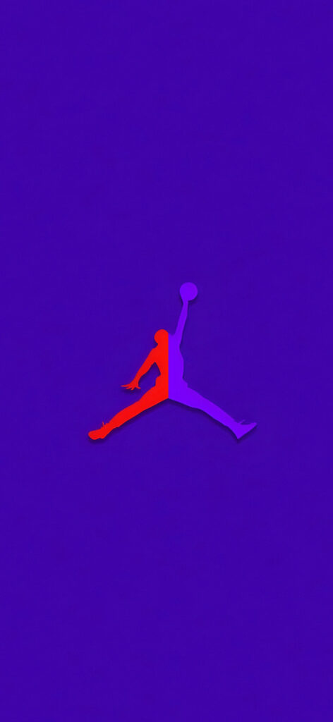 Red-Purple Air Jordan Logo Art Wallpapers - Epic Wallpapers iPhone