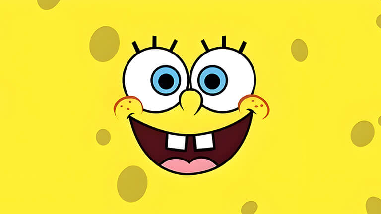 spongebob squarepants face desktop wallpaper cover