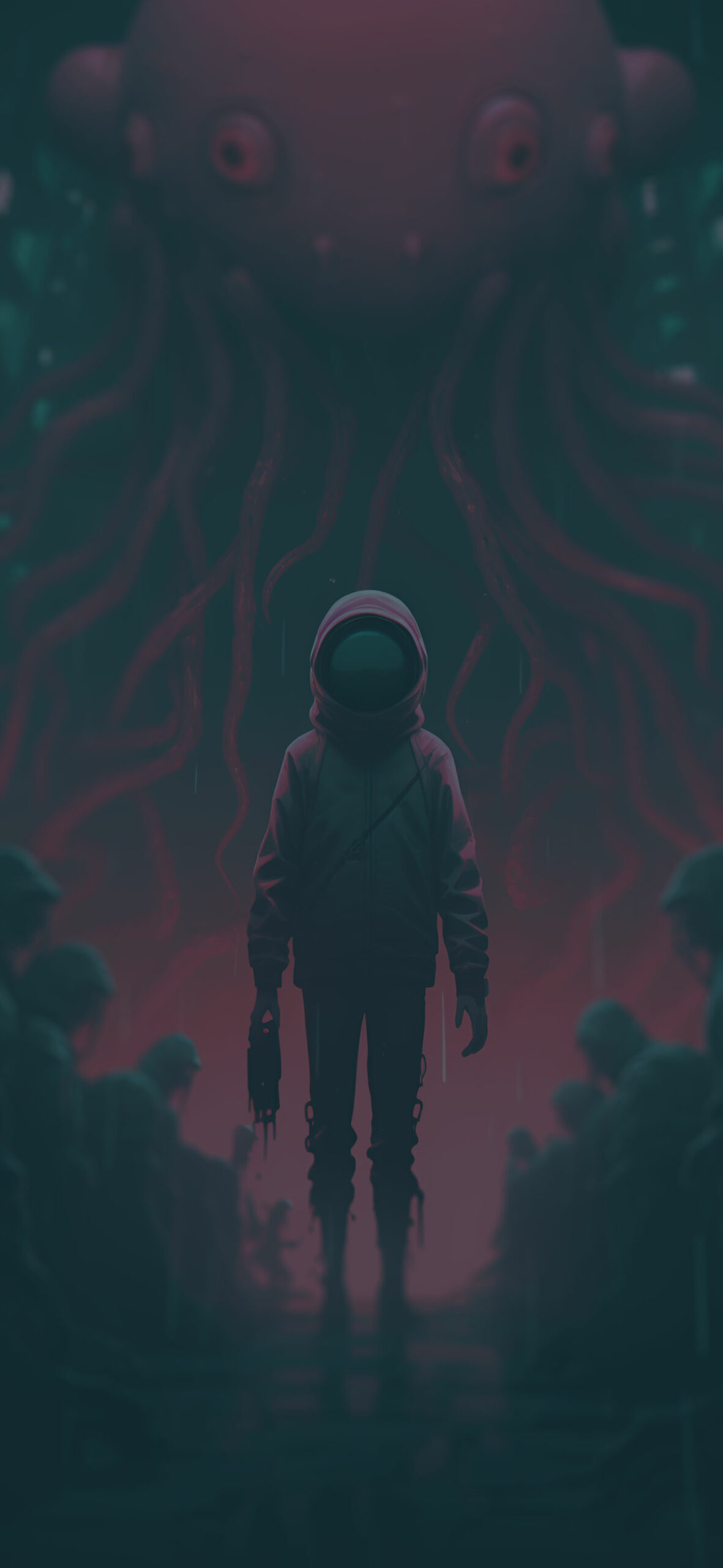 Squid game spine chilling art wallpaper Spooky aesthetic wallp