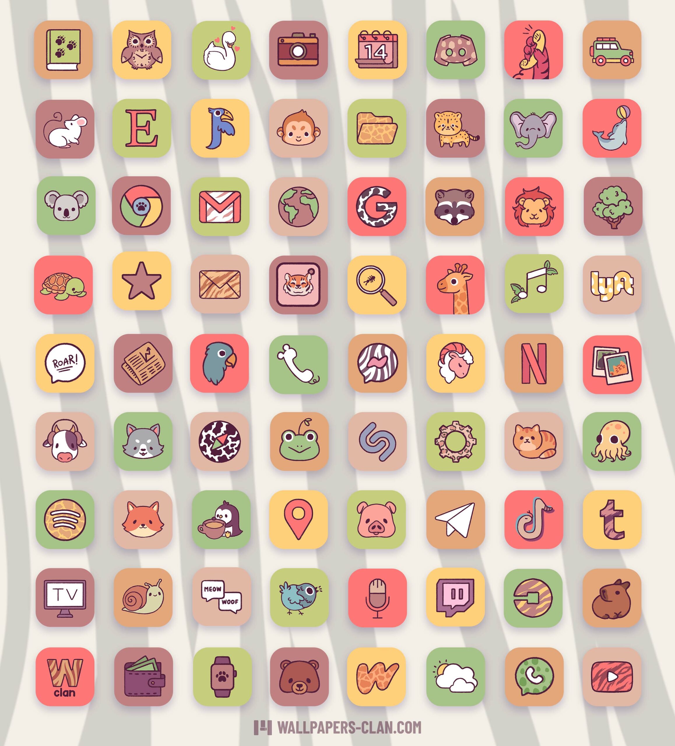 animals app icons pack preview 2